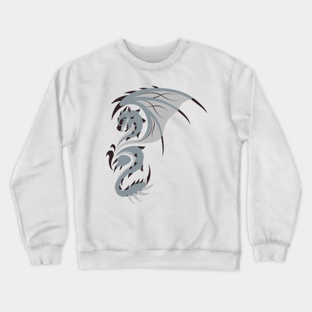 Reign of Heavens - Silver Rathalos Crewneck Sweatshirt by kinokashi